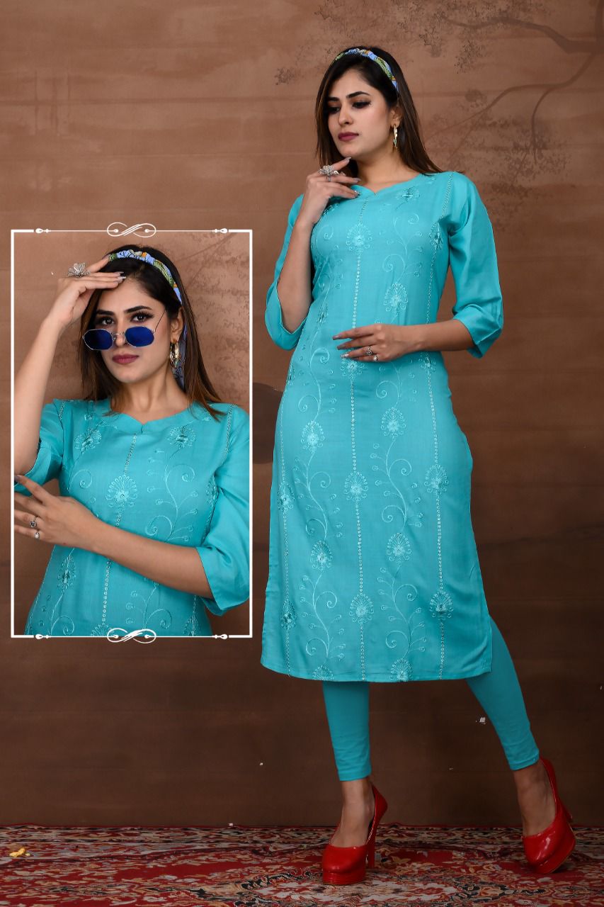 Sajni 2 Ethnic Regular Wear Rayon Slub Latest Designer Kurti Collection